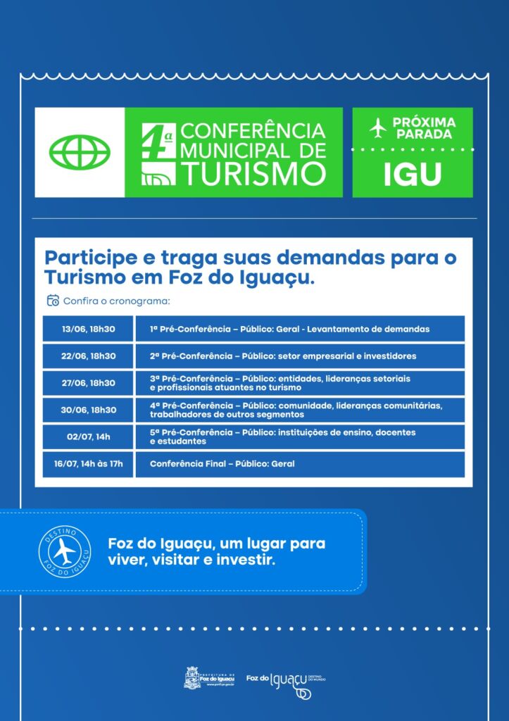 Programação Conferência Secretaria Municipal de Turismo