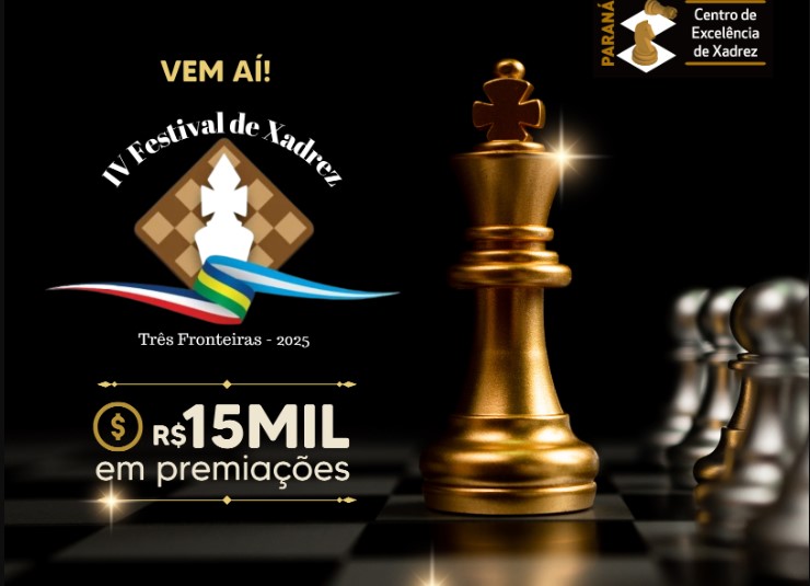 Foz do Iguaçu Recebe IV Festival de Xadrez Três Fronteiras com Torneios, Painéis e Atividades Culturais