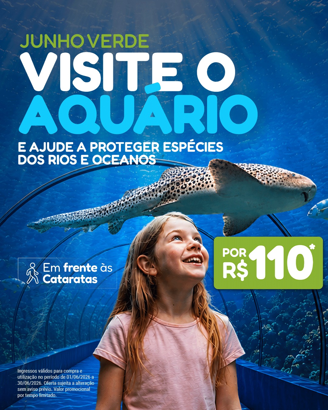 AquaFoz celebra a Semana Mundial do Meio Ambiente com ingressos promocionais durante junho